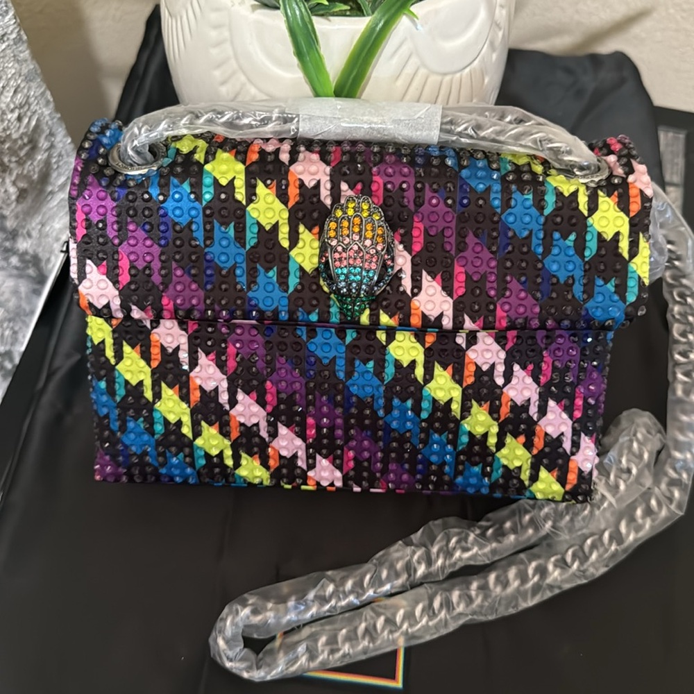 Kurt Geiger London Mini Kensington Crystal Convertible Crossbody Bag - Picture 15 of 17
